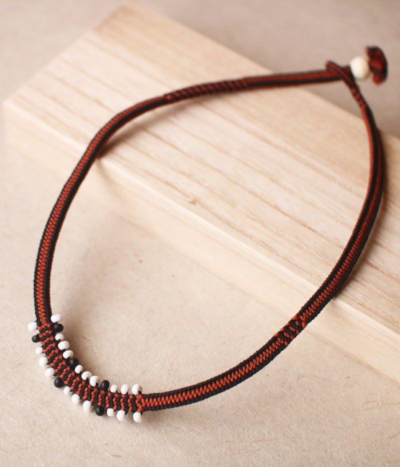 Kumihimo Silk Braided Necklace [B]