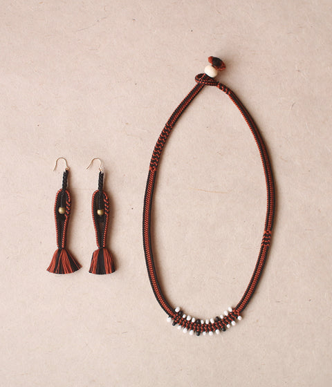 Kumihimo Silk Braided Necklace [B] - sold out