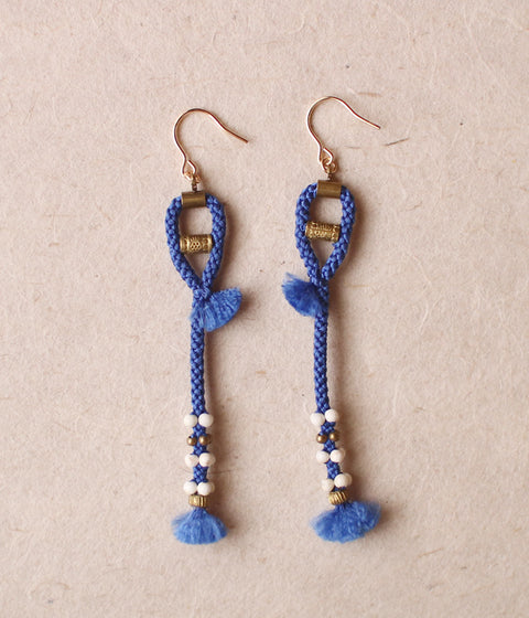 Kumihimo Silk Braided Earrings [C]