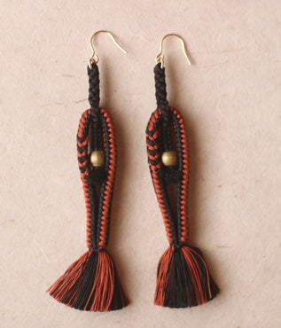 Kumihimo Silk Braided Earrings [D]