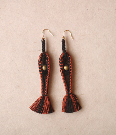 Kumihimo Silk Braided Earrings [D] - sold out
