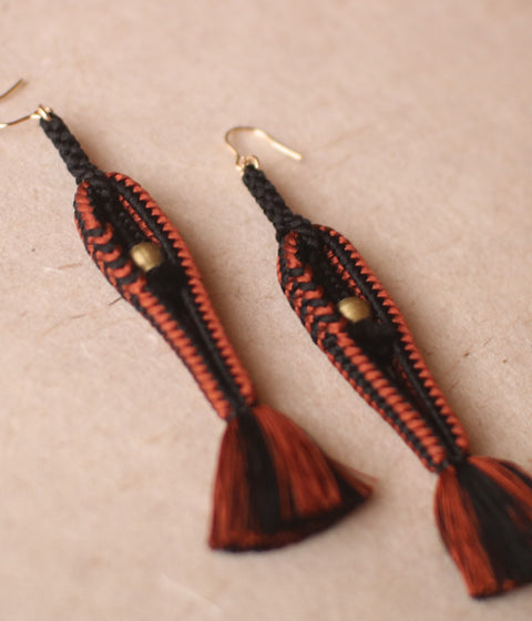 Kumihimo Silk Braided Earrings [D] - sold out