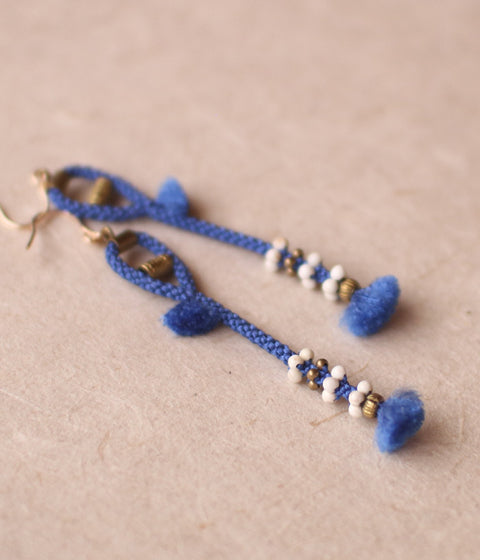 Kumihimo Silk Braided Earrings [C]