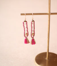 Kumihimo Silk Braided Earrings [A]