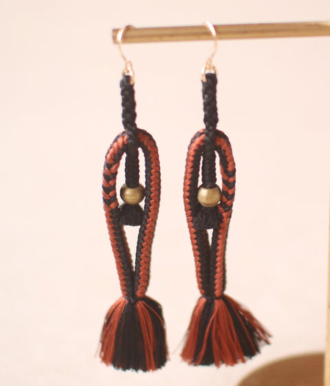 Kumihimo Silk Braided Earrings [D] - sold out