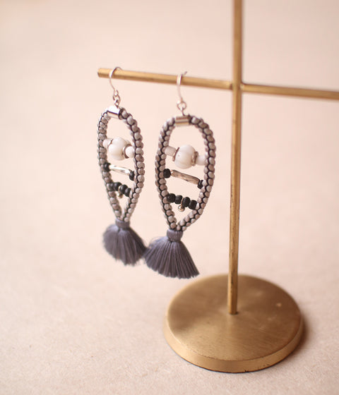 Kumihimo Silk Braided Earrings [E]