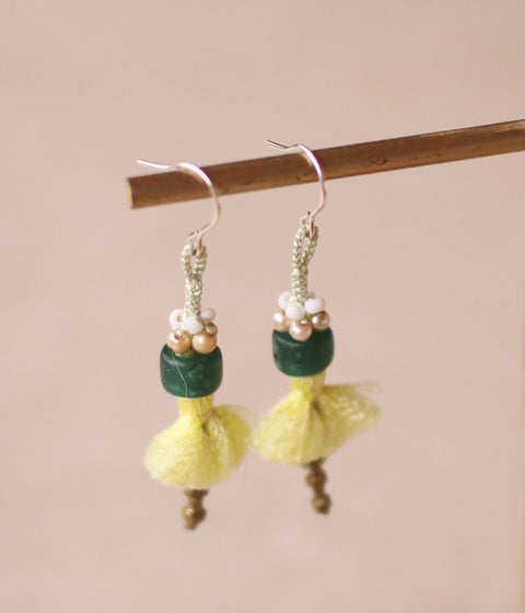 Kumihimo Silk Braided Earrings [F] - sold out -