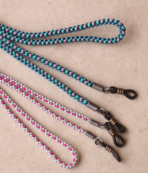Kumihimo Silk-Braided Eyewear Straps {Thin} 4F-K