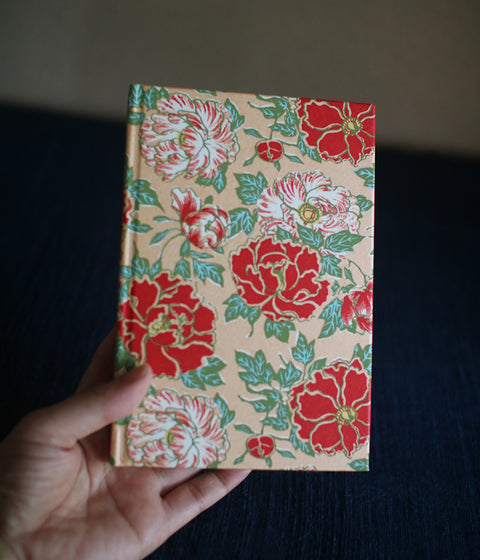 HAIBARA Chiyogami Notebook {Peony}