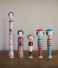 Stripe Kokeshi Doll {Small}