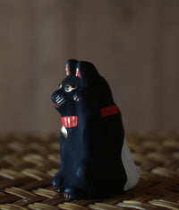 Yabase Clay Doll {Manekineko Cat Black}