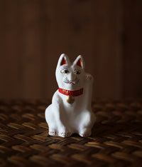 Yabase Clay Doll {Manekineko Cat White}