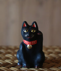 Yabase Clay Doll {Manekineko Cat Black}