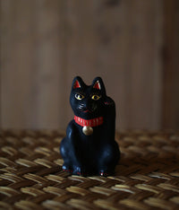 Yabase Clay Doll {Manekineko Cat Black}