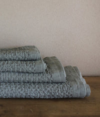 Heather Waffle Cotton Linen Towels {Khaki}