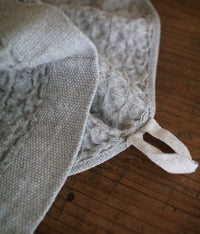 Heather Waffle Cotton Linen Towels {Ice Grey}