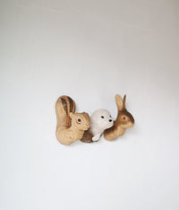 Hand-Carved Rabbit Magnet