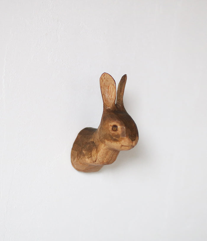 Hand-Carved Rabbit Magnet