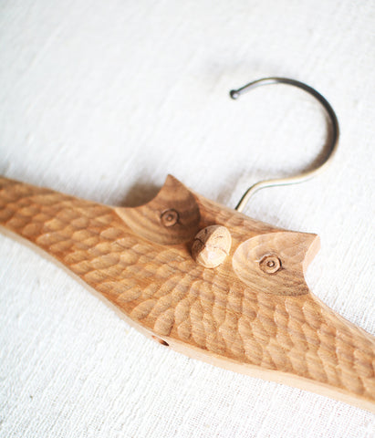 Owl Cloth Hanger (Large size)