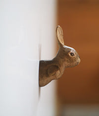 Hand-Carved Rabbit Magnet