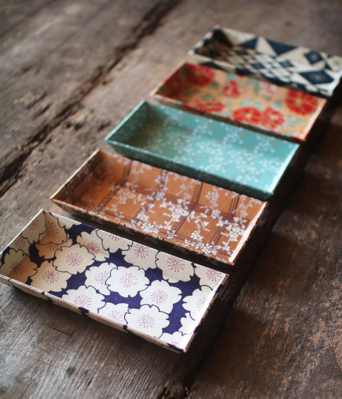 Chiyogami Paper Tray {Peony}