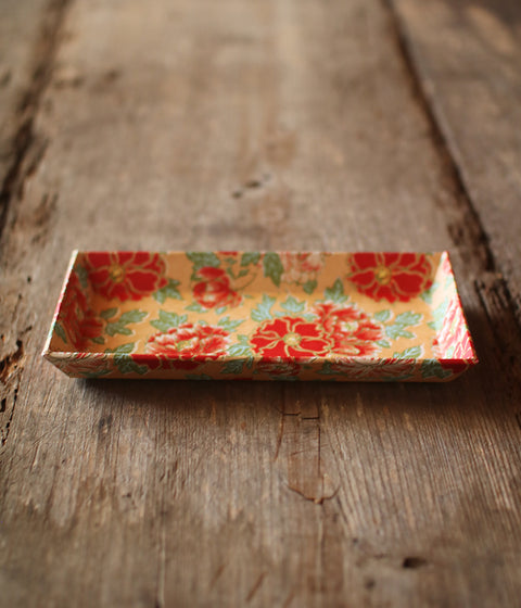 Chiyogami Paper Tray {Peony}