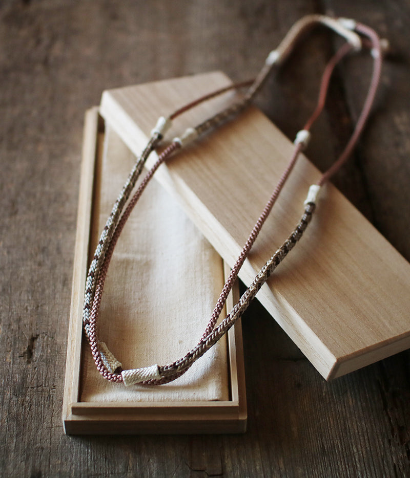 Kumihimo Silk Braided Necklace [E]