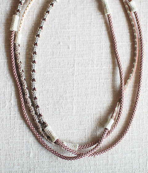 Kumihimo Silk Braided Necklace [E] - sold out