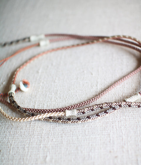 Kumihimo Silk Braided Necklace [E] - sold out