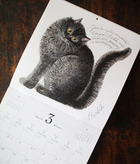 Iku Dekune Cats Wall Calendar 2025