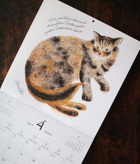 Iku Dekune Cats Wall Calendar 2025