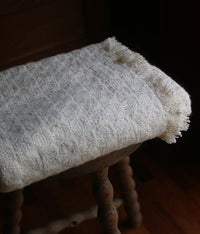 kijinokanosei wool throw {jyugoya / white)