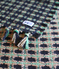 kijinokanosei long scarf {hisui / green x black}