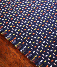 kijinokanosei long scarf {matsuribayashi / navy x yellow, orange}