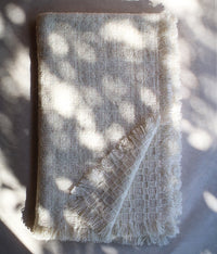 kijinokanosei wool throw {jyugoya / white)