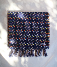 kijinokanosei long scarf {matsuribayashi / navy x yellow, orange}