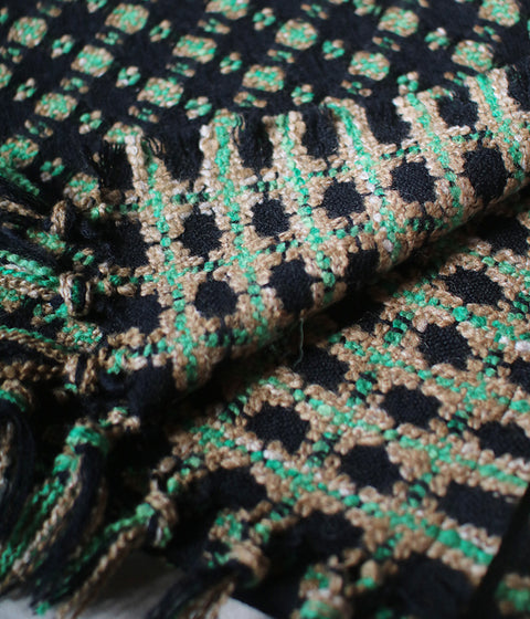 [sold out] kijinokanosei long scarf {hisui / green x black}