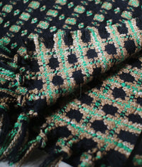 kijinokanosei long scarf {hisui / green x black}