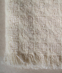 kijinokanosei wool throw {jyugoya / white)