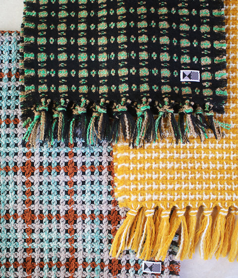 [SALE] kijinokanosei long scarf {sankanshion / light blue x brown, black} (15% Off)
