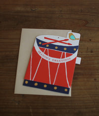 Holiday Pop-up Card {Kids Drum}