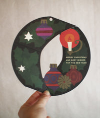 Holiday Pop-up Card {Black Wreath}