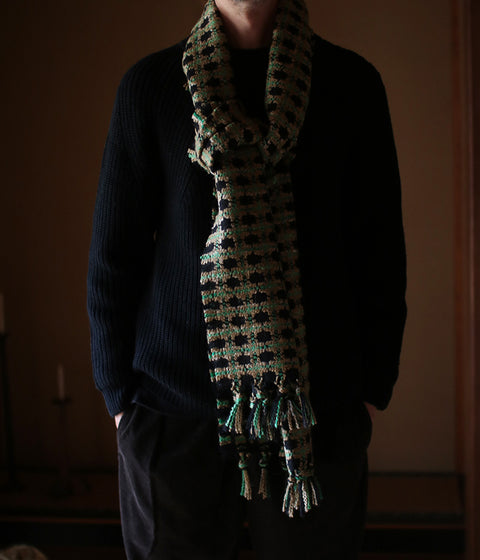 [sold out] kijinokanosei long scarf {hisui / green x black}