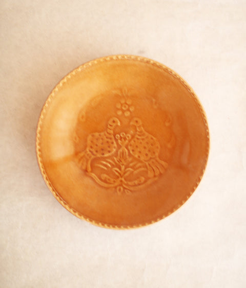Katauchi Medium Plate {Birds / Light Brown}