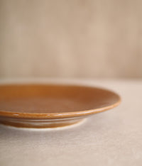 Gunji Pottery Medium Plate {Birds / Light Brown}