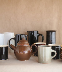 Gunji Pottery Ash-Green Ceramic Mug