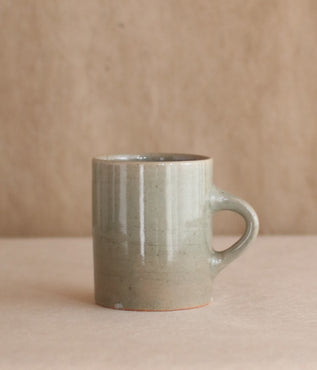 Gunji Pottery Ash-Green Ceramic Mug