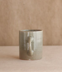 Gunji Pottery Ash-Green Ceramic Mug