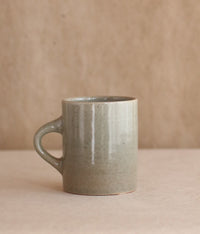 Gunji Pottery Ash-Green Ceramic Mug