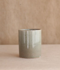 Gunji Pottery Ash-Green Ceramic Mug